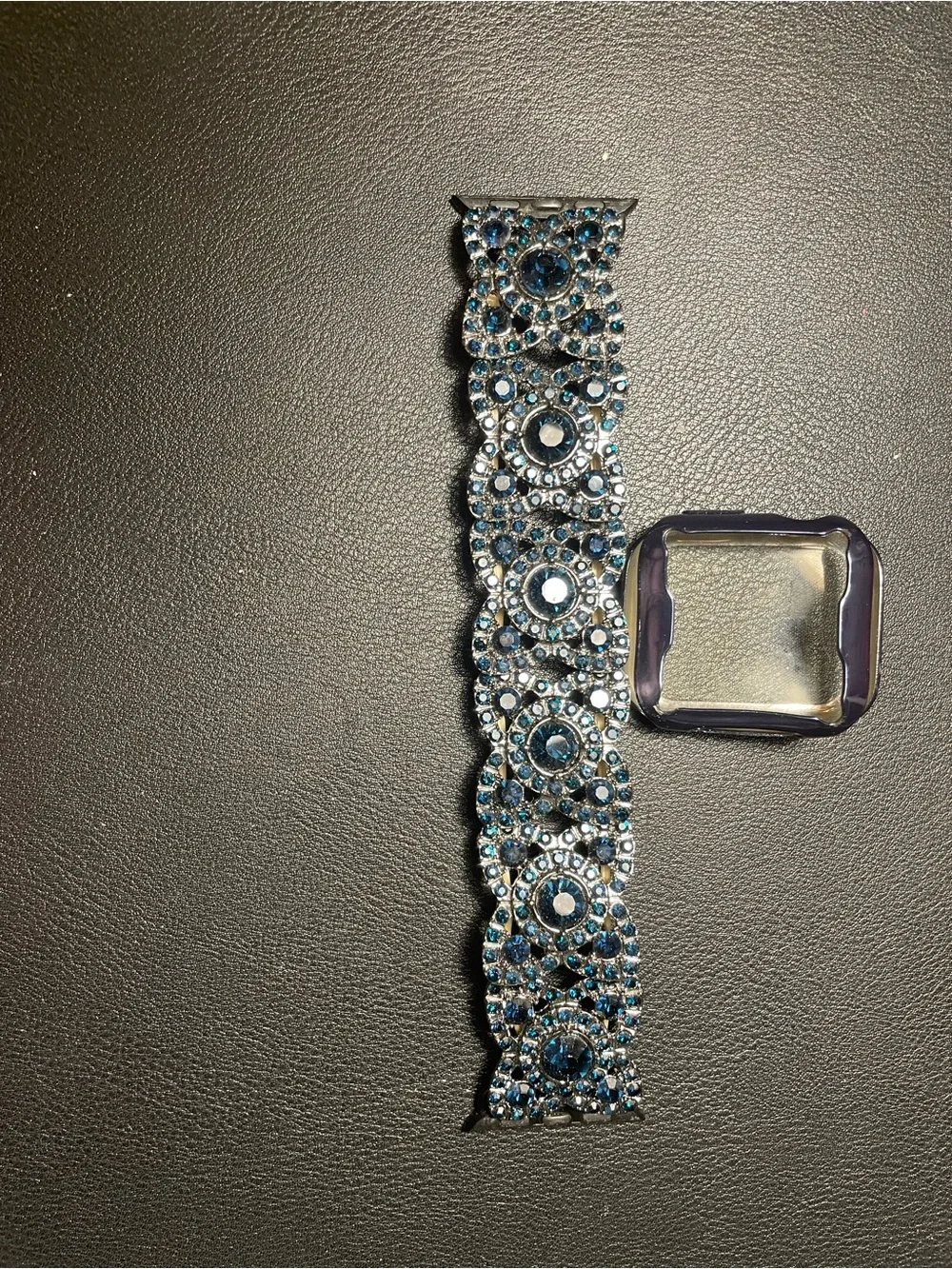 Blue Crystal Decorative Apple Watch Band Replacement